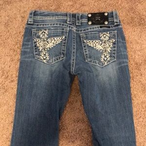 Size 27 miss me jeans never been taken up